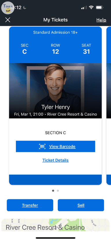 Photo of ONE ticket to Tyler Henry on March 1st - 1