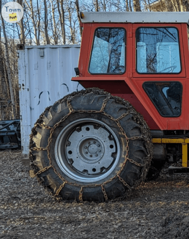 Photo of Studded Diamond Pattern Tractor Tire Chains  - 1