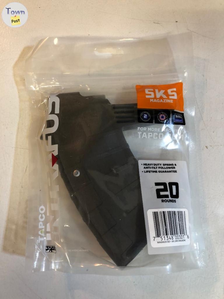 Photo of SKS Tapco 7.62x39 cal 5/20rd Poly Duckbill Pinned Magazine- Brand New/Old Stock "Price Drop"