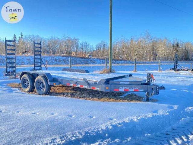 Photo of REDUCED - Iron Bull - 18 ft Equipment Trailer with Stand up Ramps