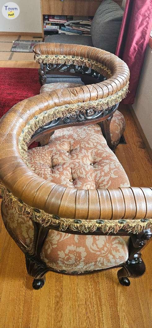 Photo of Antiques conversation sofa 