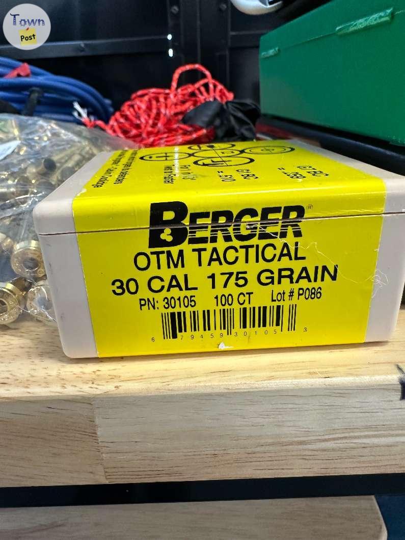 Photo of Berger OTM Tactical 30Cal 175 Grain Bullets