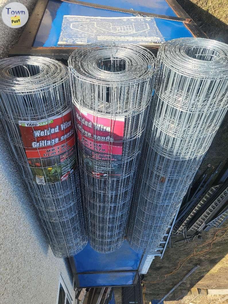 Photo of 4 ft x 50ft welded wire rolls.