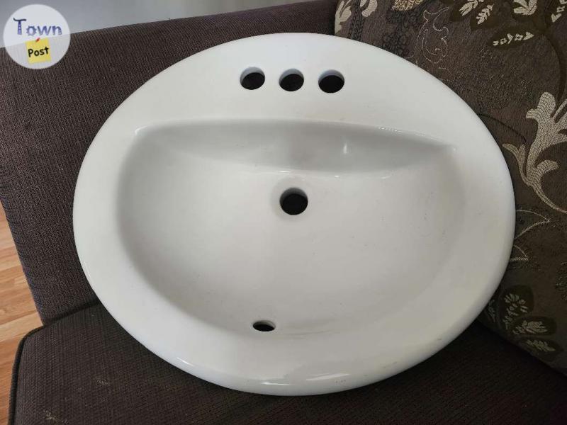 Photo of 2 New White Bathoom Vanity Sinks