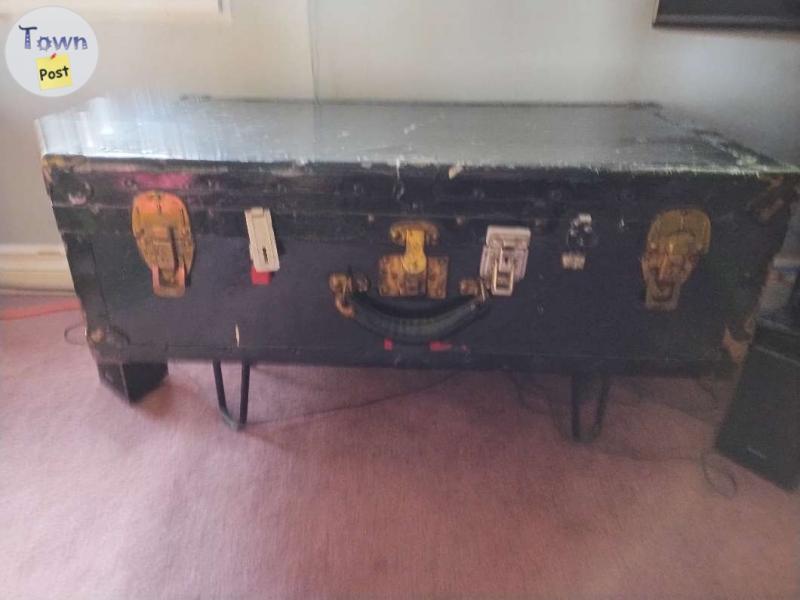 Photo of Vintage footlocker/trunk coffee table 