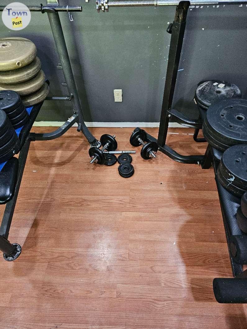 Photo of Weights and bench for sale 