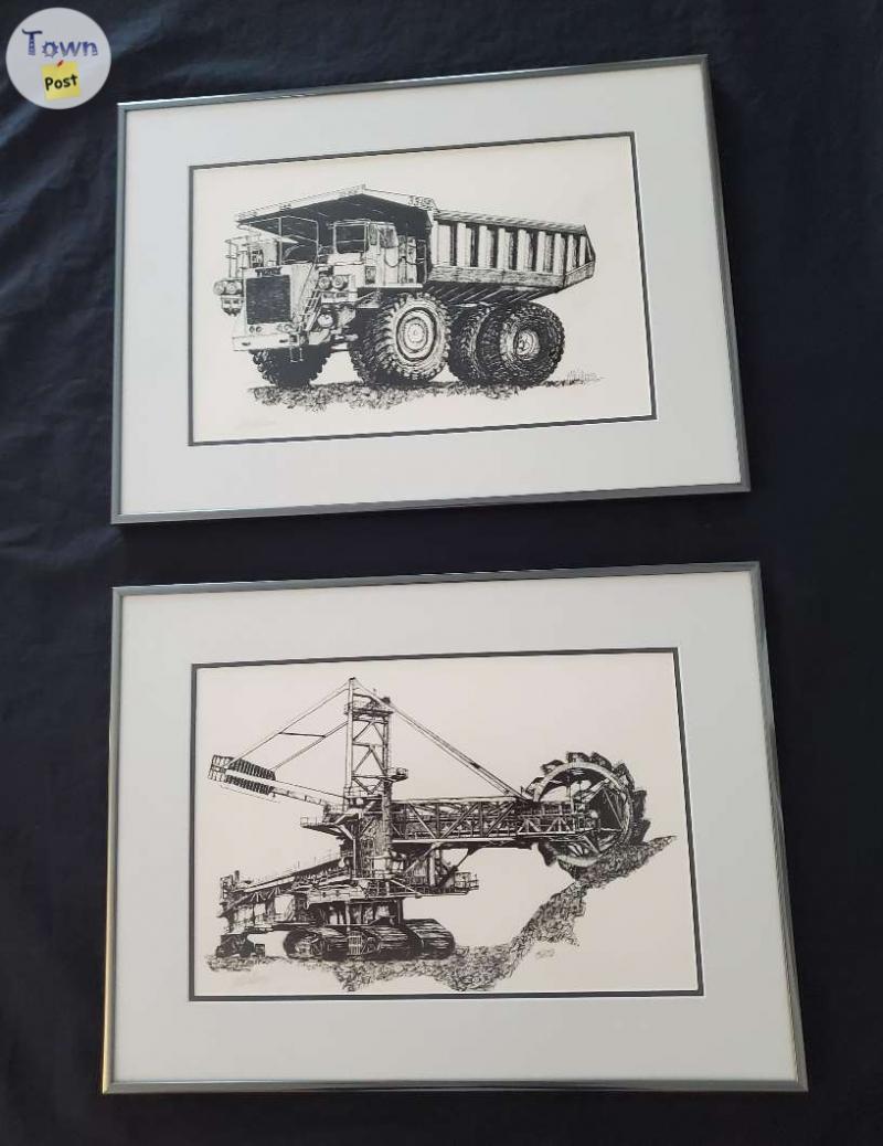 Photo of Oilsands Equipment Pencil Artwork