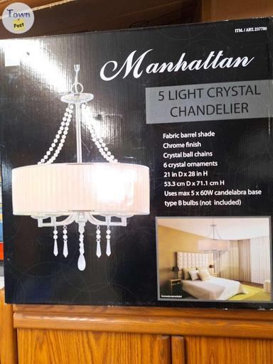 Photo of New 5 light crystal chandelier - 1