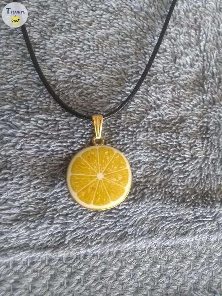 Photo of Fruit slice charm necklaces 