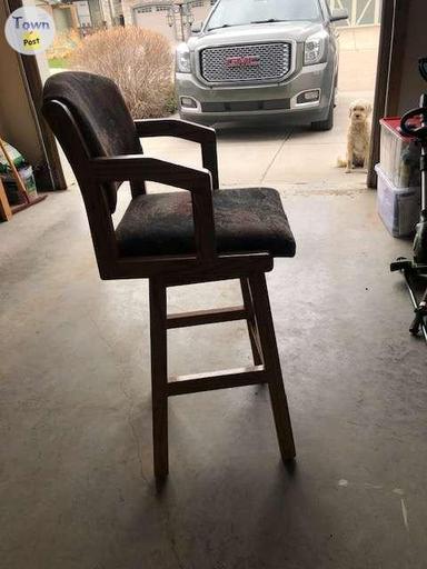 Photo of Kitchen Chairs (6) Bar Stool Height Swivelling - 1