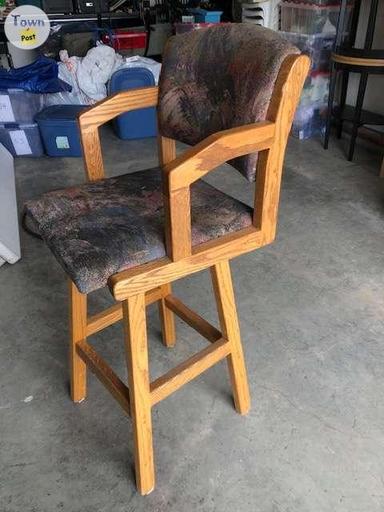 Photo of Kitchen Chairs (6) Bar Stool Height Swivelling - 2