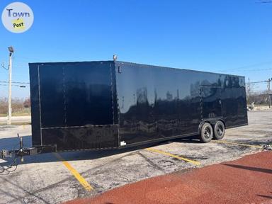 Photo of Tandem axle closed in trailer 2 7000 lbs axles - 2