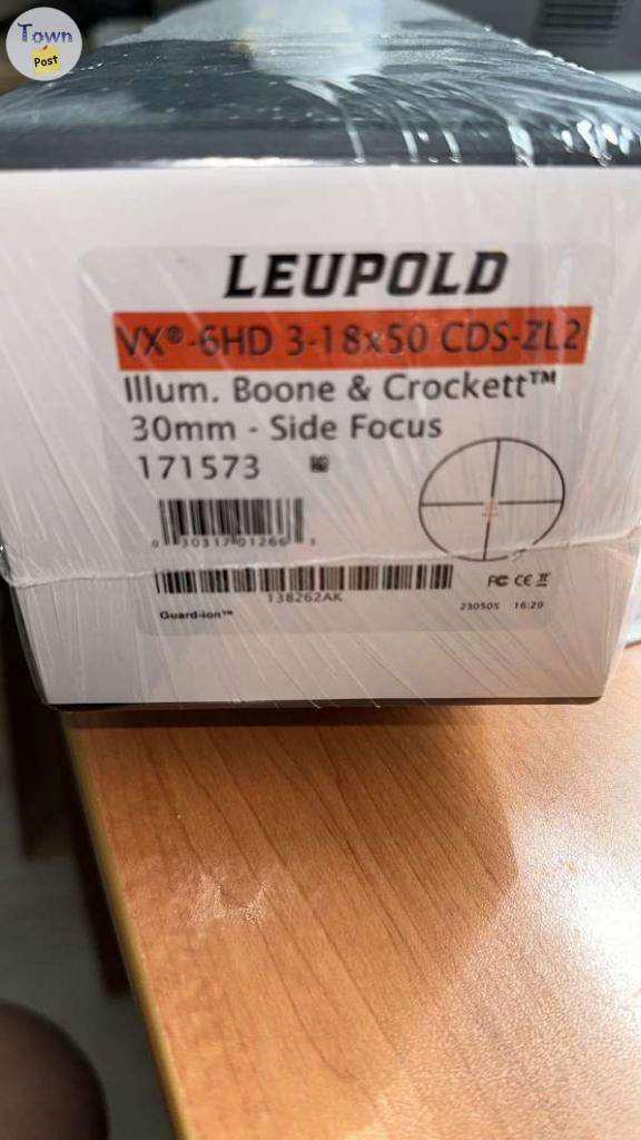 Photo of Leupold VX-6HD 3-18X50 CDS-ZL2 SIDE FOCUS ILLUM. BOONE & CROCKETT