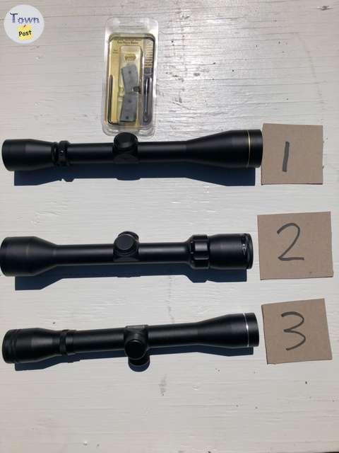 Photo of 3 Scopes and set of bases