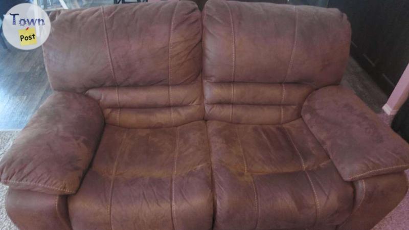 Photo of For Sale - reclining sofa and loveseat