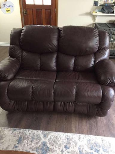 Photo of Like New Burgundy Loveseat - 1