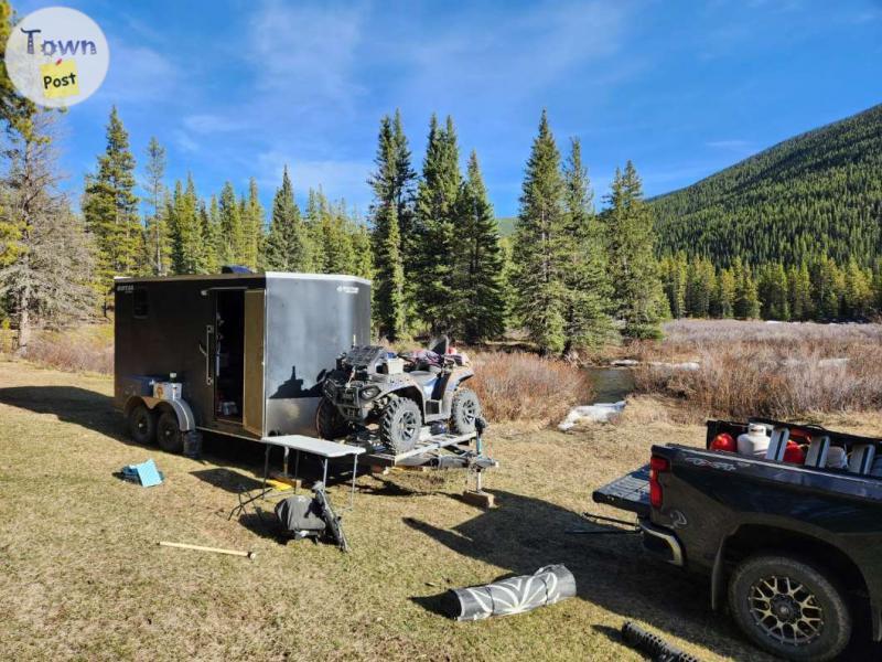 Photo of Camperized cargo trailer.