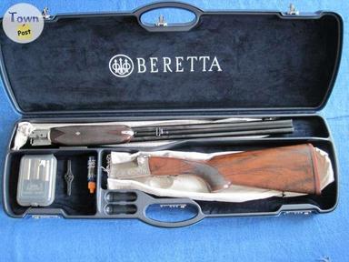 Photo of Beretta 471 Silver Hawk 20GA LH side by side shotgun. - 1