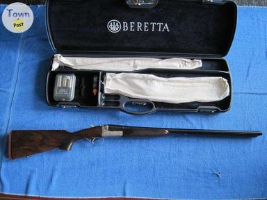 Photo of Beretta 471 Silver Hawk 20GA LH side by side shotgun. - 2