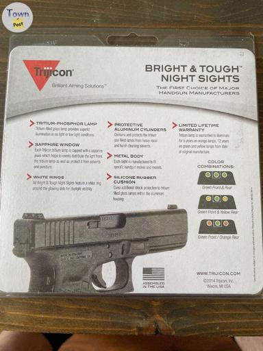 Photo of Trijicon Night Sights- H&K 45C P30 VP9 600282 - 1