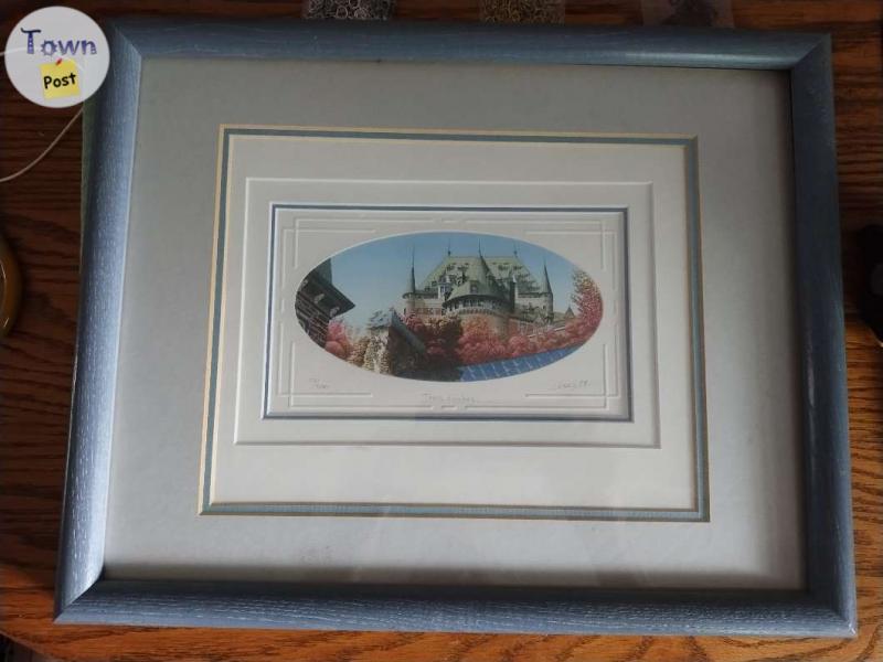 Photo of 2 special framed pieces of art 