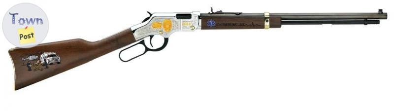 Photo of Brand new Henry H004EMS Golden Boy EMS Tribute Edition 22 LR Ambi 20" Blued Wood Stk Lever Action Rifle $1550