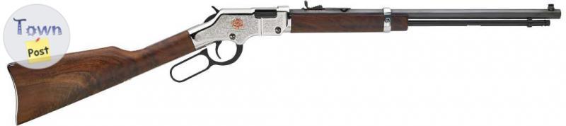 Photo of Brand new Henry H004AB American Beauty 22 LR Ambi 20" Blued Wood Stk. Lever Action Rifle $1350