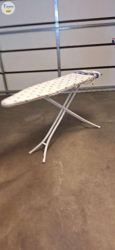 Photo of Ironing Board  with iron rest and electric cord