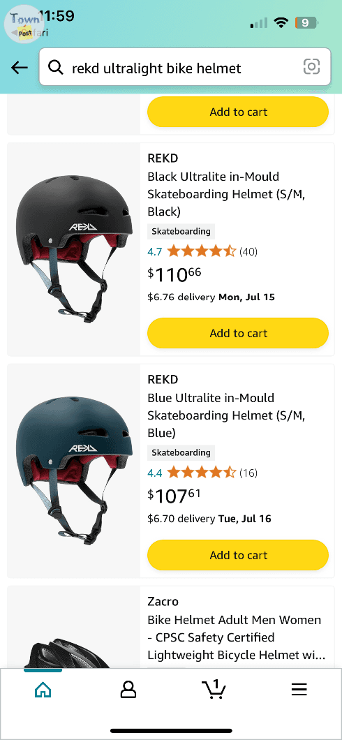 Photo of Adult XL Rekd bike helmet