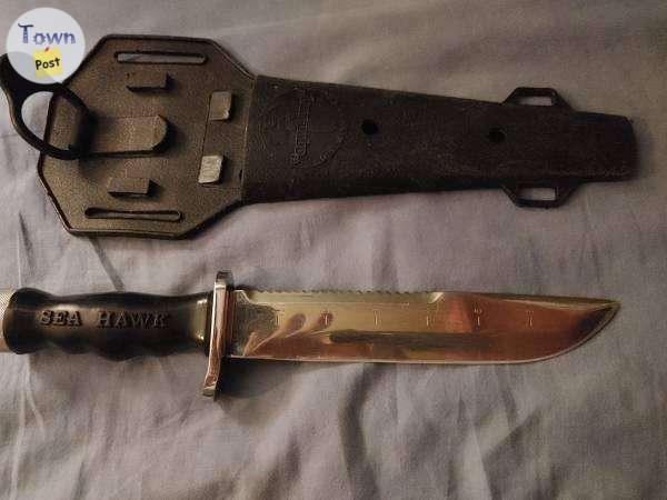 Photo of Sea Hawk vintage dive knife 7.75" blade