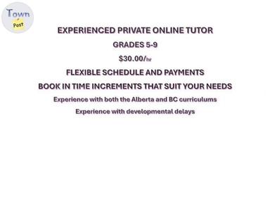 Photo of Online Private Tutoring grades 5-9 - 1