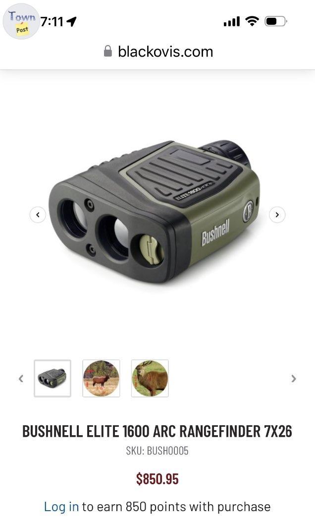 Photo of Bushnell Elite 1600 ARC Rangefinder 7x26