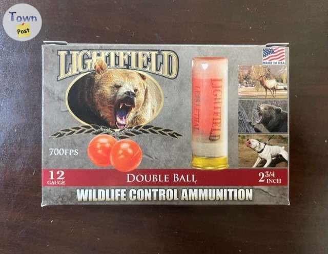 Photo of Lightfield Wildlife Control 12GA 2.75" Double Ball Rubber Ammunition $20/box 5 rds