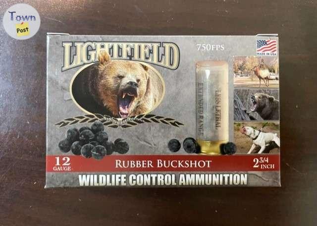 Photo of Lightfield Wildlife Control 12GA 2.75" Buckshot Rubber Ammunition $20/box 5 rds