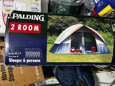 Photo of SPALDING 12 X7 FT. 2 ROOM TENT Reduced $50 - 2