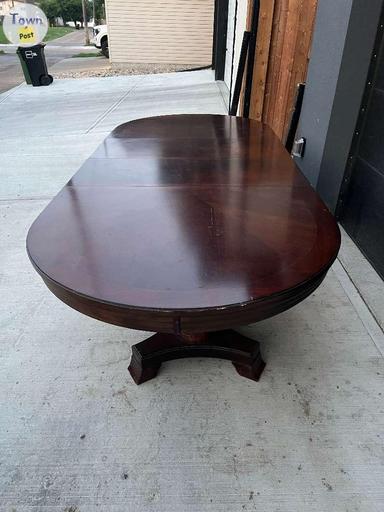 Photo of Large Dark Brown Wooden Dining Table - 2