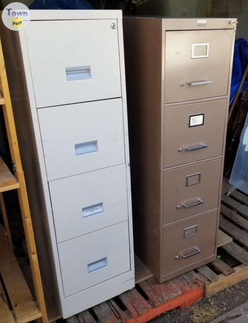 Photo of 2 Letter Size File Cabinets