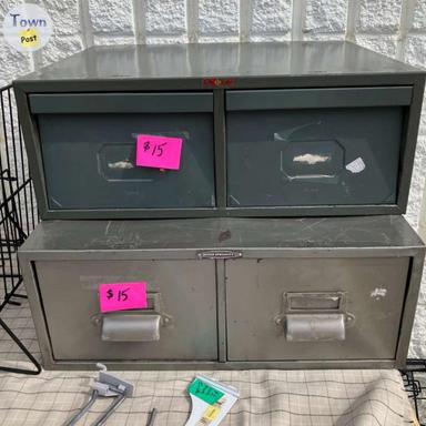 Photo of Index card cabinets Industrial-Look Metal - 1