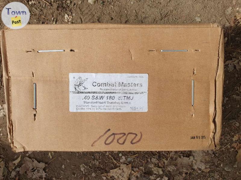 Photo of 1000 rounds 40s&w 180gr Ammo combat masters