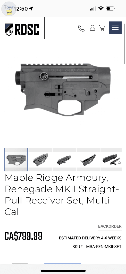 Photo of Maple Ridge Armoury renegade receiver