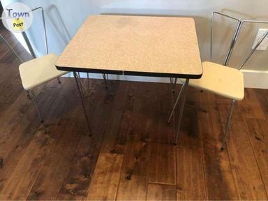 Photo of Vintage 1960s Child’s play dining or play table solid  wood construction. - 1