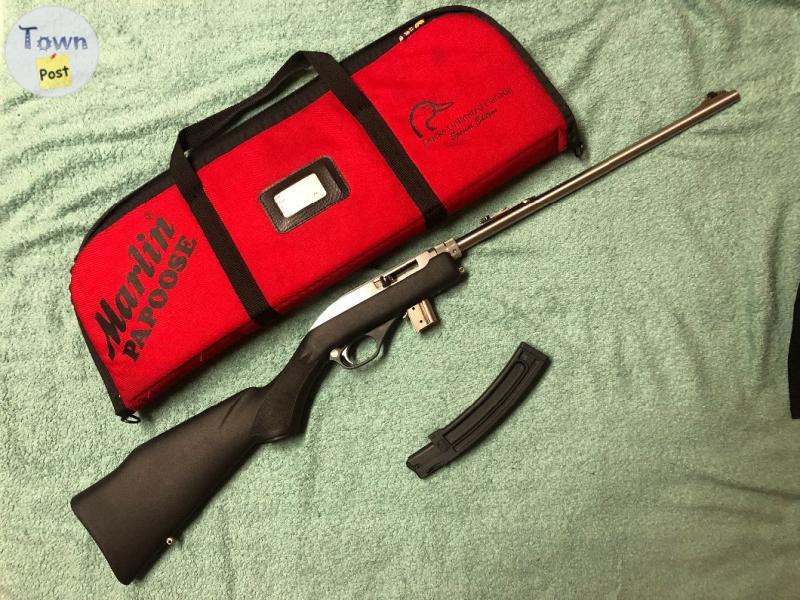 Photo of *Authentic* Marlin 70PSS Papoose .22LR Stainless, made in North Haven