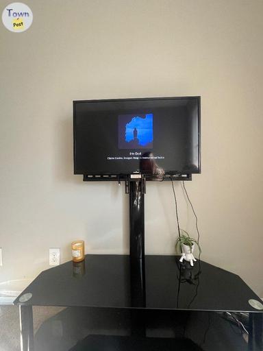 Photo of Black glass tv stand  - 2