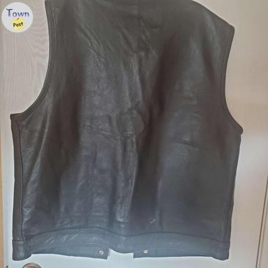 Photo of Leather Biker Vest - 1