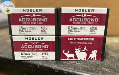 Photo of Nosler AccuBond Long Range 6.5 mm/.264 cal Bullets - 1