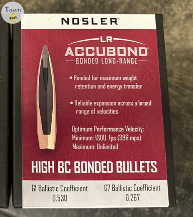 Photo of Nosler AccuBond Long Range 6.5 mm/.264 cal Bullets - 2