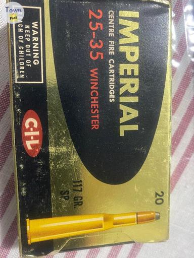 Photo of Vintage imperial 25-35 ammo - 1