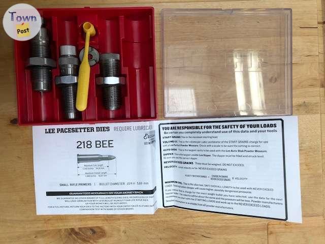 Photo of Lee Precision 218 Bee Full Length 2 die set + crimp die included