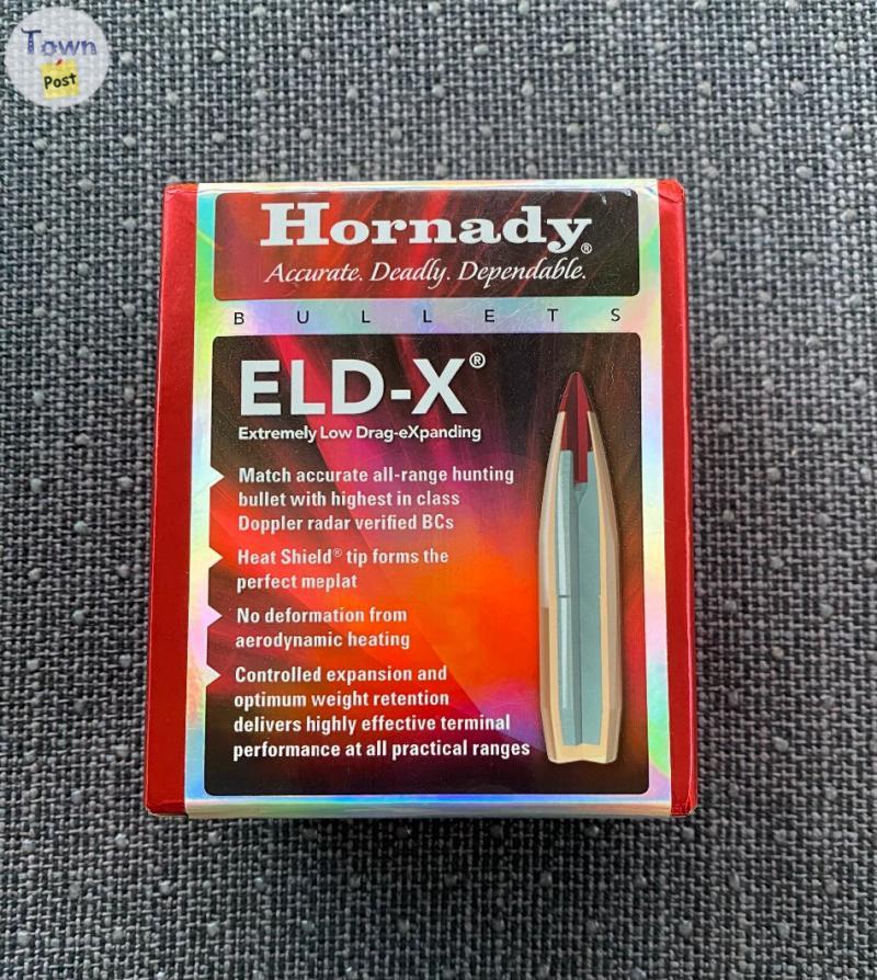 Photo of HORNADY ELD-X-6.5mm-143 grain-100 count