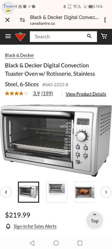 Photo of Black and decker Digital Covection Toater Oven With Rotisserie  - 1